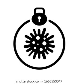 antivirus icon on white background