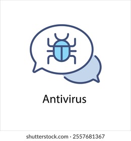 Antivirus Icon Symbol vector graphics.