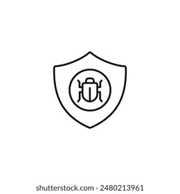 Antivirus icon vector. EPS 10 editable vector