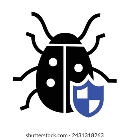 Antivirus Icon, Vector Graphics Illustrations 