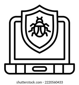 Antivirus icon vector image. Can also be used for web apps, mobile apps and print media.