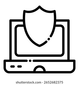 Antiviren-Symbol Vektor für Technologie ui ux