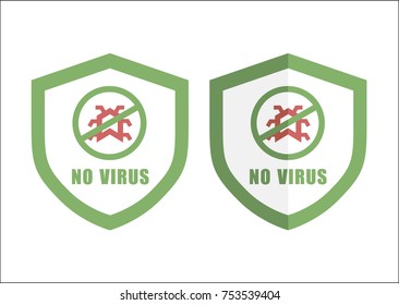 antivirus icons with shield