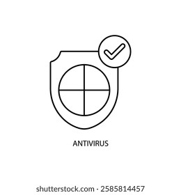antivirus icons  symbol vector elements for infographic web