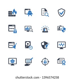 Antivirus & Internet Security Icons - Blue Series - Set 5