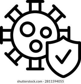 Anti-virus line icon. Cyber security protection, malware removal, computer safety, and system defense outline symbol. Minimalist linear vector illustration.
(Panjang: 157 karakter)