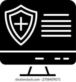 Vektordesign der Virenschutzlinie