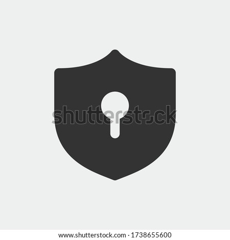 antivirus locked vector icon illustration sign 