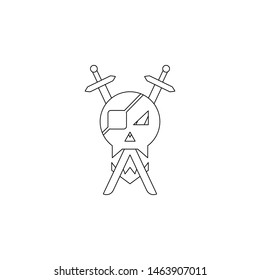 antivirus logo icon. Element of virus antivirus for mobile concept and web apps icon. Outline, thin line icon for website design and development, app development