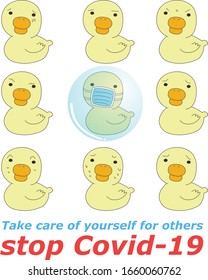 Antivirus mask Anti-virus Covid-19 With duck