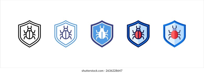 Antivirus Multi Style Icon Set
