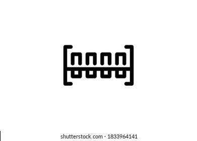 Icono de contorno de Antivirus - Código de barras