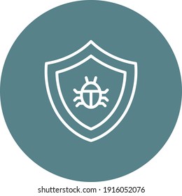 Antivirus, protection, shield icon vector image. Can also be used for cyber security. Suitable for use on web apps, mobile apps and print media.