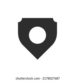 Antivirus, icono vector de concepto de seguridad. Ilustración de elemento simple.