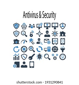Antivirus security icon.search,find  (vector illustration)