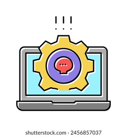 Vector de icono de color de software antivirus. símbolo de software antivirus. ilustración de símbolo aislado