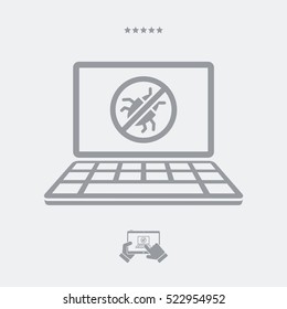 Antivirus software - Vector web icon