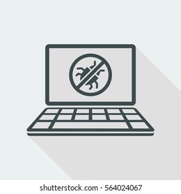 Antivirus software - Vector web icon