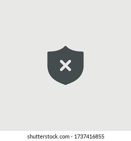 Antivirus vector icon illustration sign