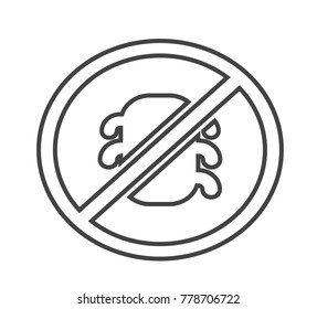 Antivirus vector icon isolated on white background