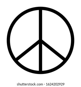 antiwar peace symbol icon vector