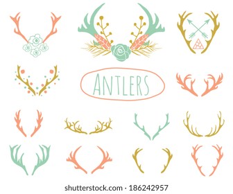 Antler Clipart Design in Vector