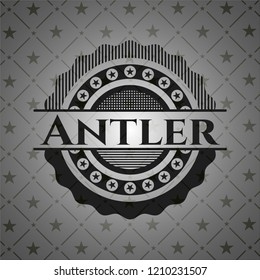 Antler dark emblem. Retro