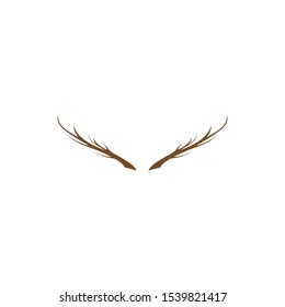 Antler Deer illustration logo vector template