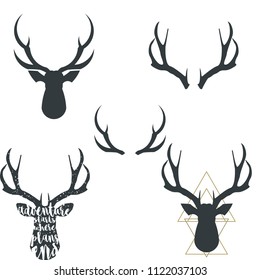 Antler, horns vector illustration EPS10