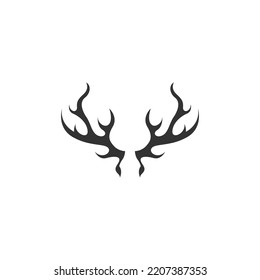 Antler icon logo design illustration