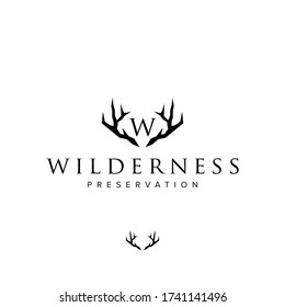 Antler Logo, Antler Badge Initial Logo Template Vector