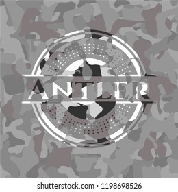 Antler on grey camo texture