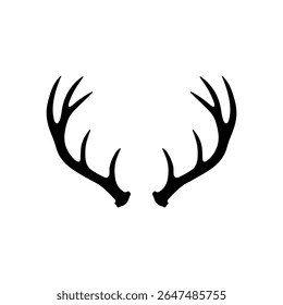 Projeto de ilustração plana do vetor da silhueta de Antler.
