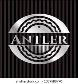 Antler silvery badge