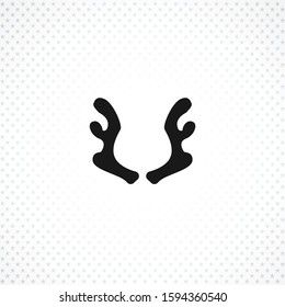 antlers icon on white background. antler icon on white background. antler icon on white background. 