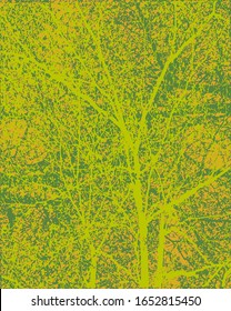 Antlers and vectorized tree branches. Weft of organic shapes.