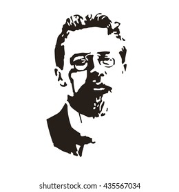 Anton Pavlovich Chekhov, Vector Portrait