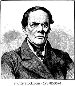 Antonio Lopez de Santa Ana, vintage illustration