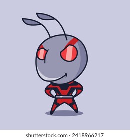 If ants can carry many times their body weight, then this ant hero must be the most powerful superhero in the universe.