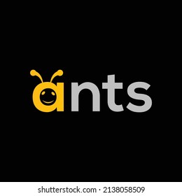 Ants Logo Design Vector .