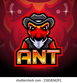 Ants mascot esport logo design