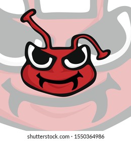 ants mascot logo design vector