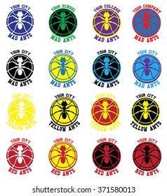 Ants Sport Logo Vector Isolated
