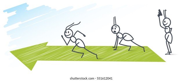 Ants sprinting