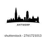 Antwerp city skyline
Vector city skyline on a white background