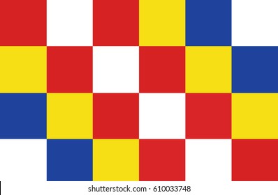 Antwerp province vector flag (Belgium ). Antwerpen province flag vector.