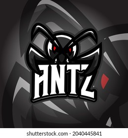 Antz Esport logo. Suitable for team logo or esport logo and mascot logo, or tshirt design.
