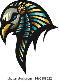 anubis bird illustration vector premium