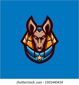anubis collections logo design vector 