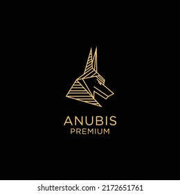 Anubis design icon logo template